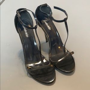 Strappy black Frederick’s of Hollywood sandals